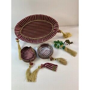 Vintage Lebanese Middle Eastern Smoking Set Tray Ashtray Camel Decor Lot READ